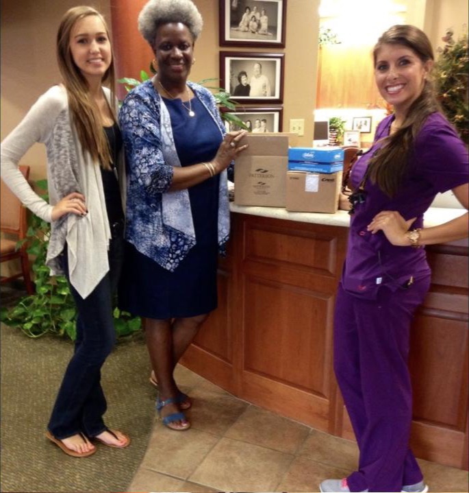 Jessie Boeckmann volunteering at a community health fair